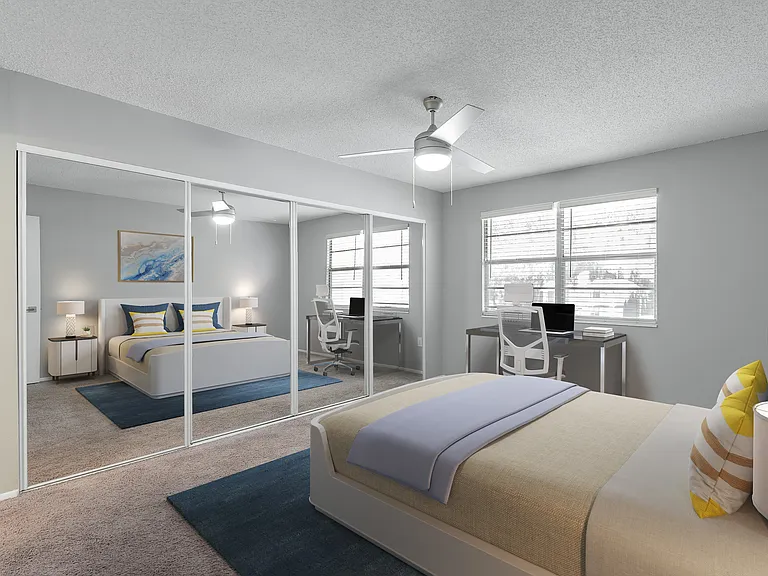 Virtually Staged Bedroom