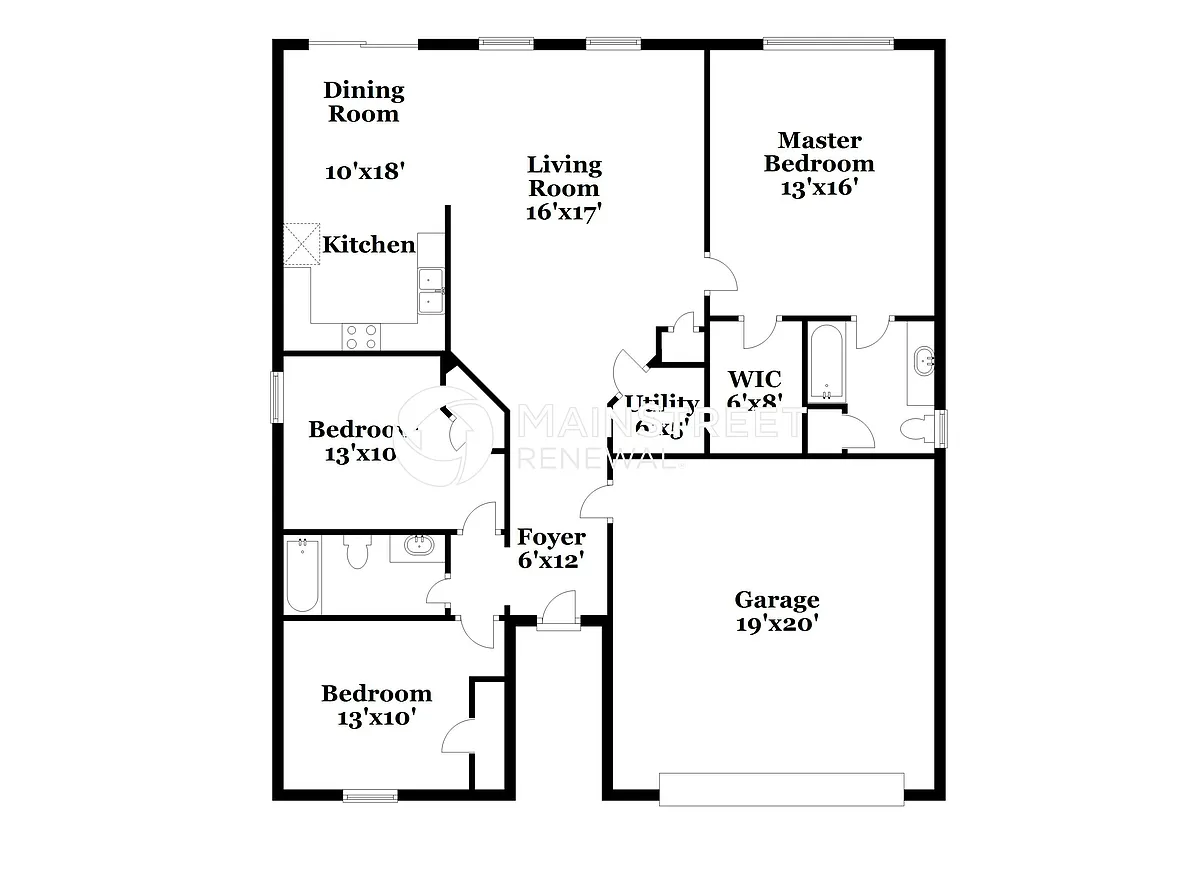Floor Plan - 6768 Merrywood Dr