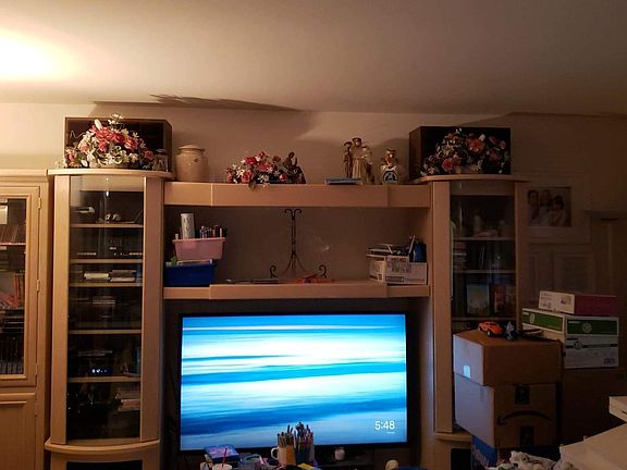 Living room with large picture window that overlooks the cul-de-sac.