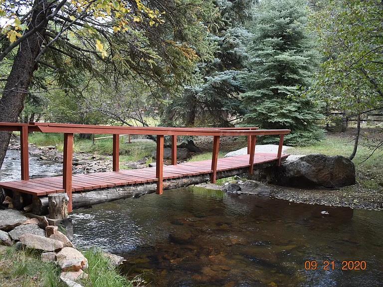 Lovely big creek on property