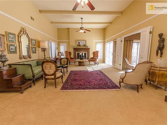 Very large great room with two living areas and spectacular fireplace!