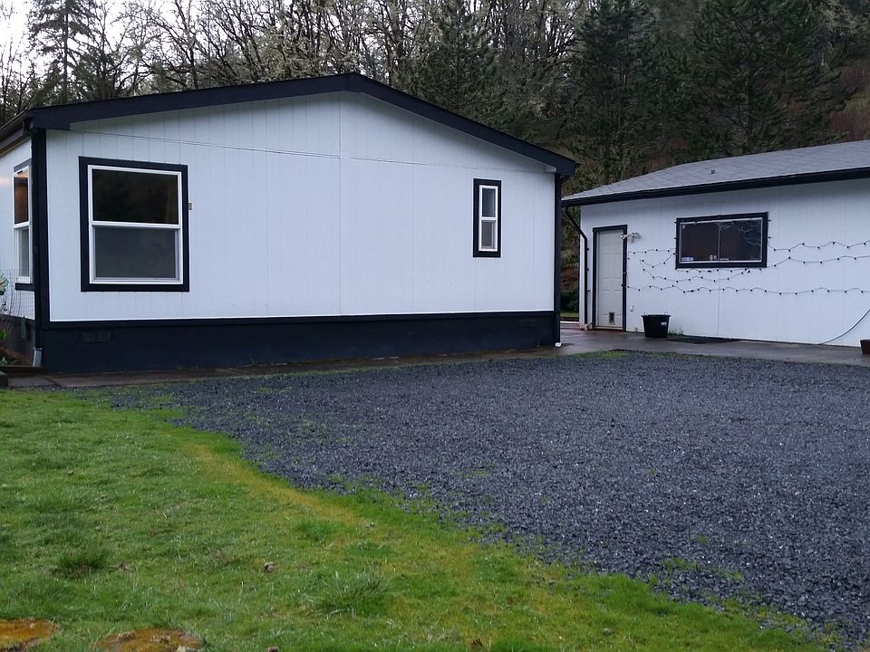 House and parking area