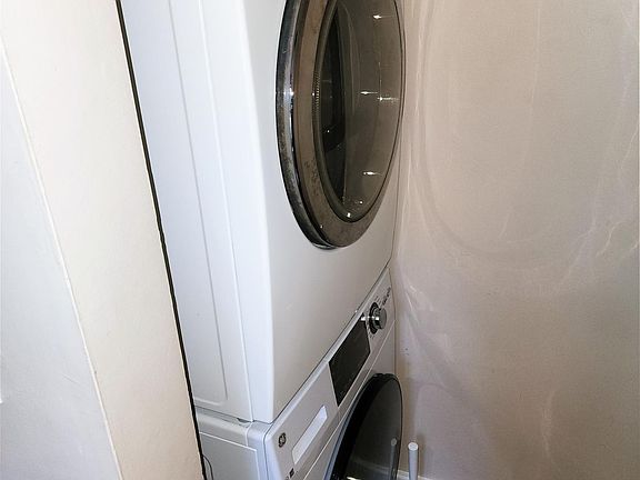 laundry in half bath on 1st floor