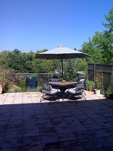 Private backyard