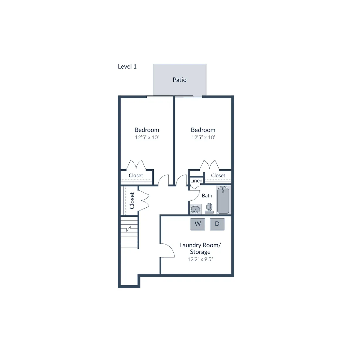 Floor plan 5 Bedroom 2.5 Bath Townhome