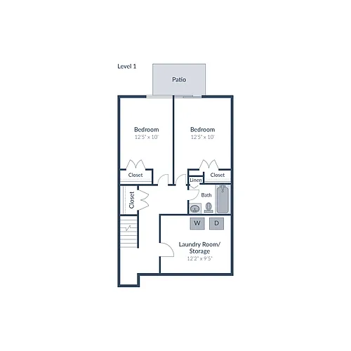 Floor plan 5 Bedroom 2.5 Bath Townhome