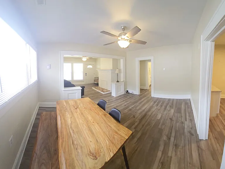 open dining room and living room