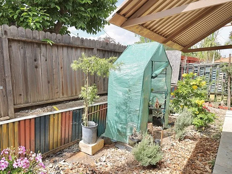 Garden view on side of property