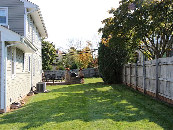 Fenced in backyard