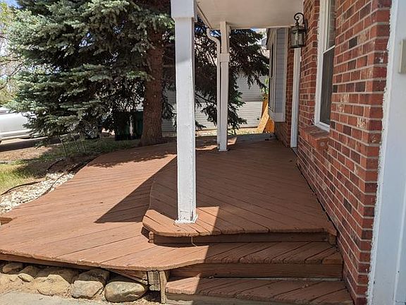 Front Porch. Great for relaxing! Bring your patio furniture.