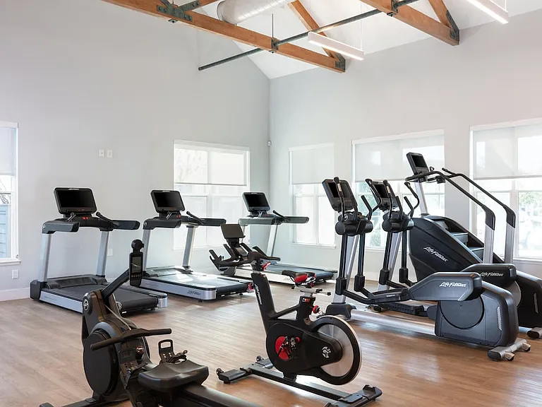 State-of-the-art fitness center with cardio equipment