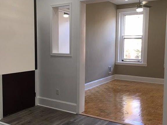 View from kitchen to living room