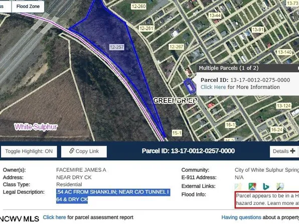 Sawmill Ln, White Sulphur Springs, WV 24986