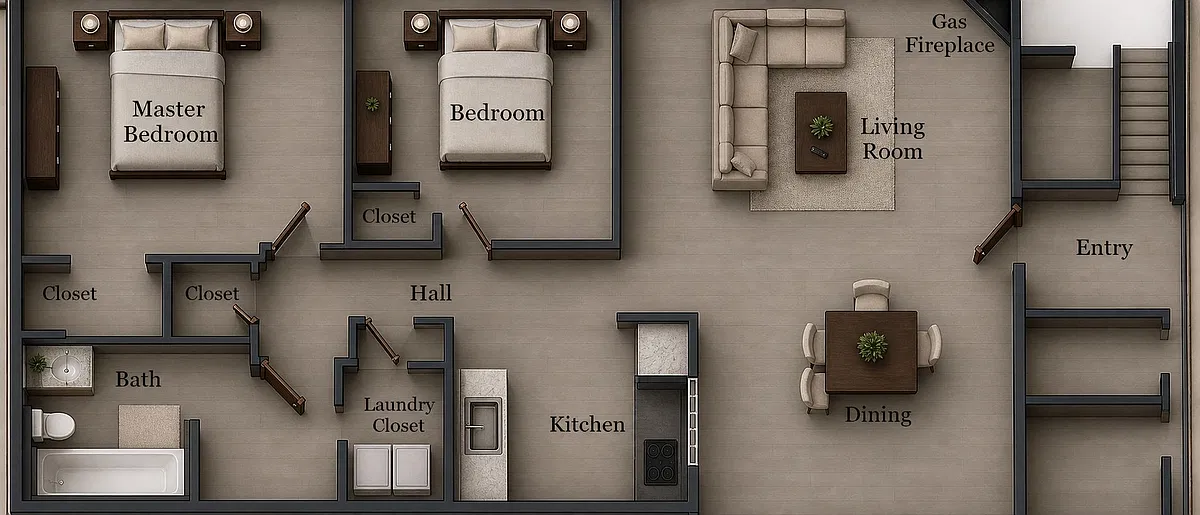 Floor plan 2 Bedroom