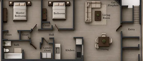 Floor plan 2 Bedroom