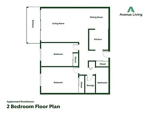 Floor plan - 2 Bedroom