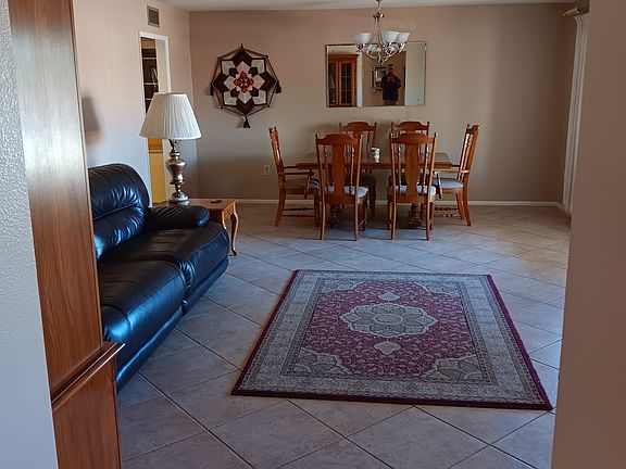 Living room dining area