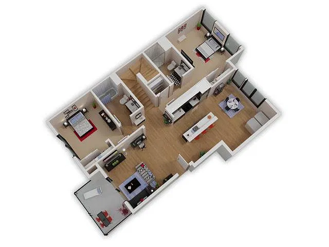 Floor plan B8 + Garage