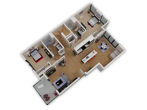 Floor plan B8 + Garage