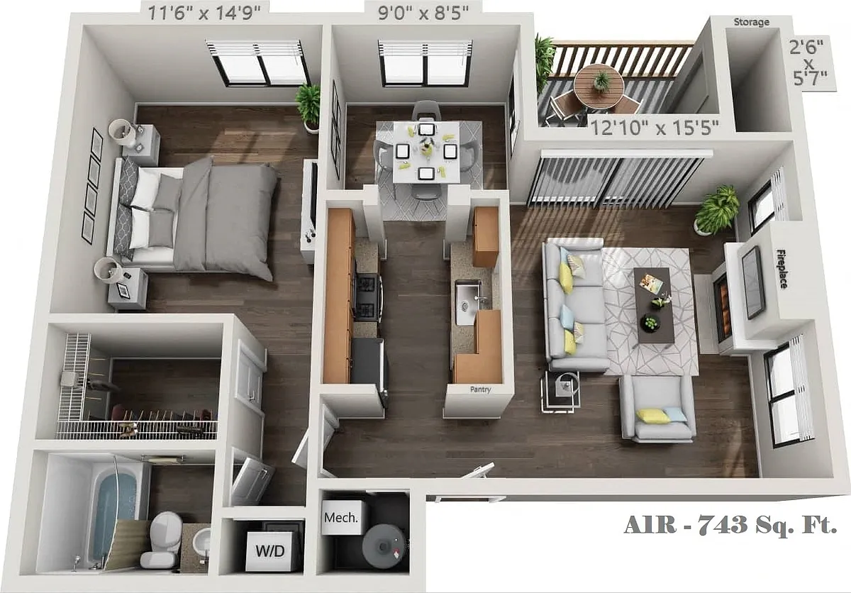 Floor plan A1R