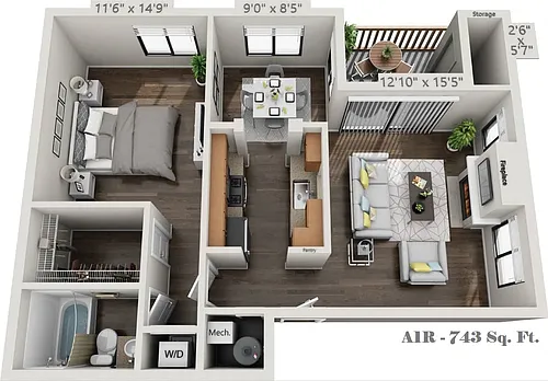 Floor plan A1R