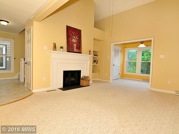 View from dining room into family room area