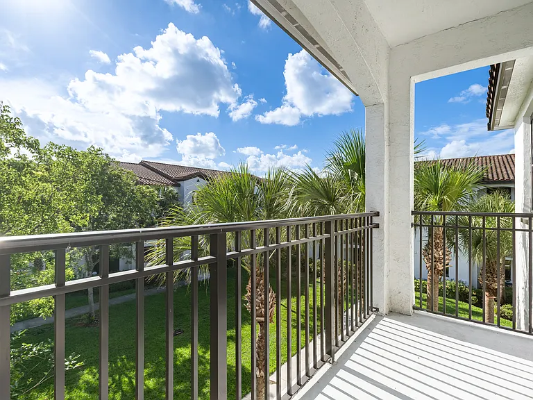 Take in peaceful views from your private patio