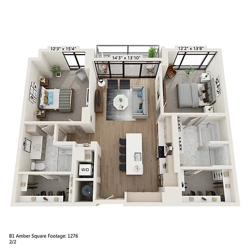 Floor plan B1
