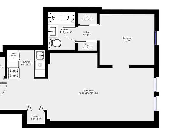 2nd image of 318 W 56th St #6B
