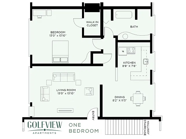 Floor plan One Bedroom