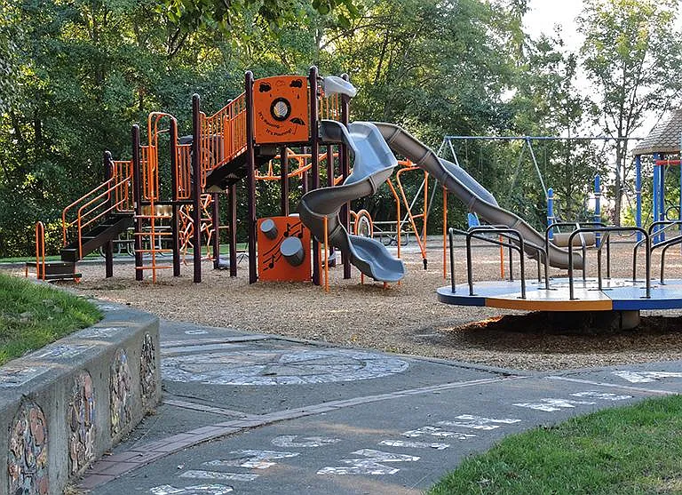 The family friendly Licton Springs Park! Across the street, 1 min walk from unit.