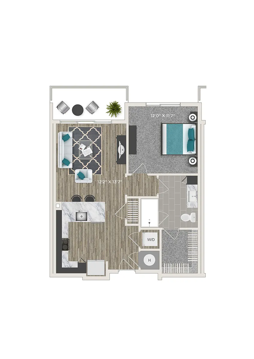 Floor plan 1A-ADA