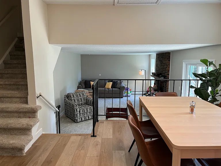 dining area leading to family room
