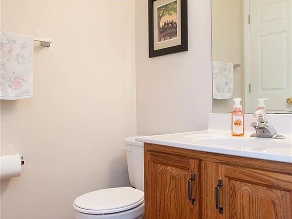 Main level powder room.