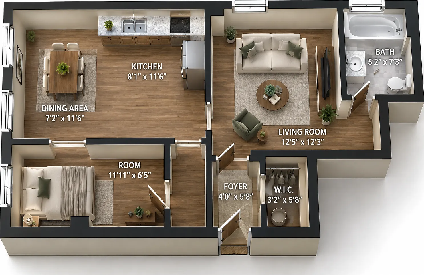 1 bed, $999 — Photo 2