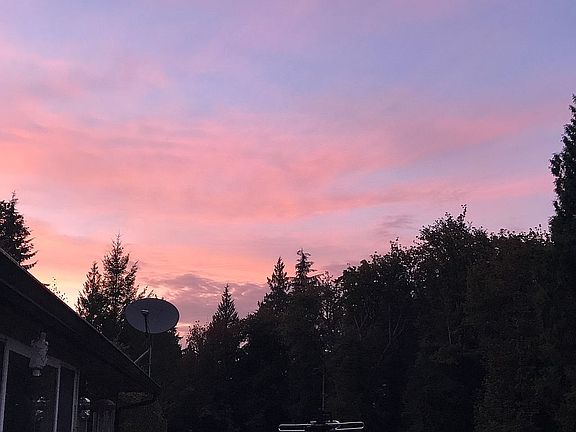 Looking east at sunrise 