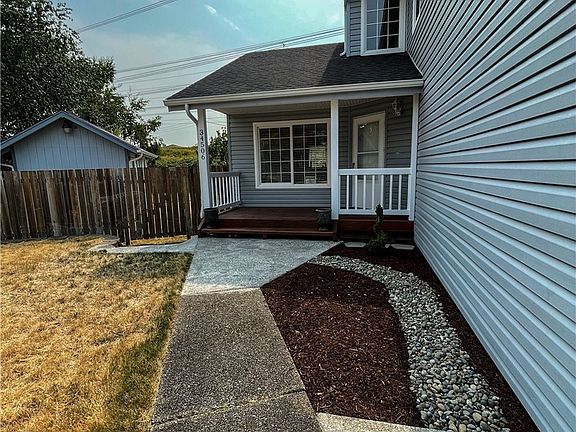 Front walkway to covered porch