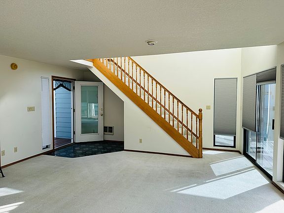 Front entrance and stairs to bedrooms