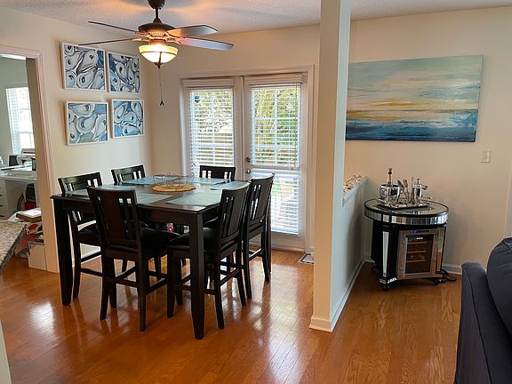 Prior tenant setup. Half wall being removed.