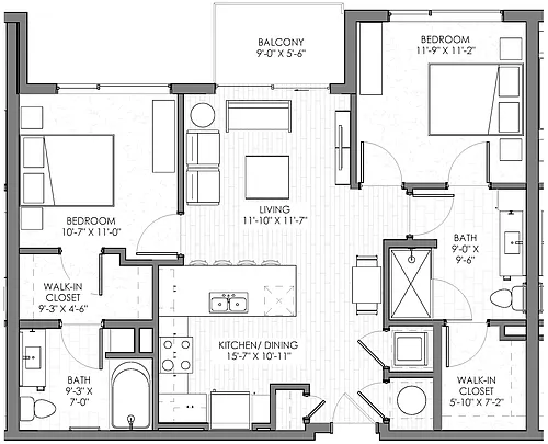 Floor plan Kissing Camels