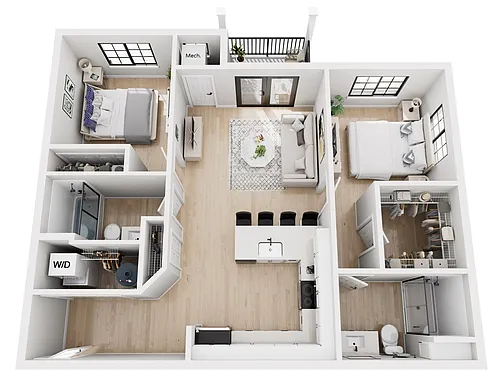 Floor plan 2B - NEW CONSTRUCTION
