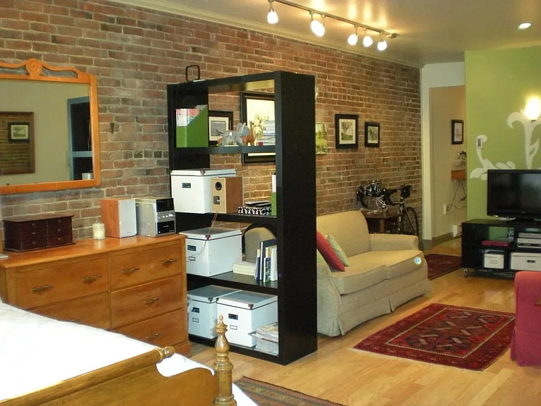 Studio Area with feature exposed brick