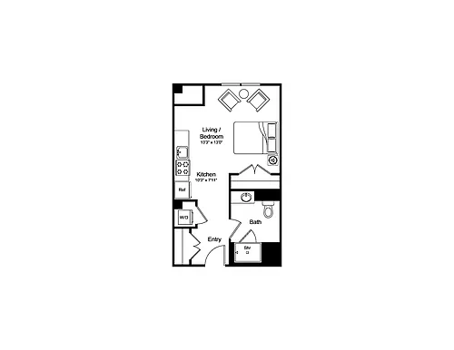Floor plan Studio-S2