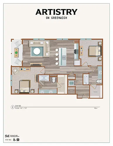 Floor plan B3