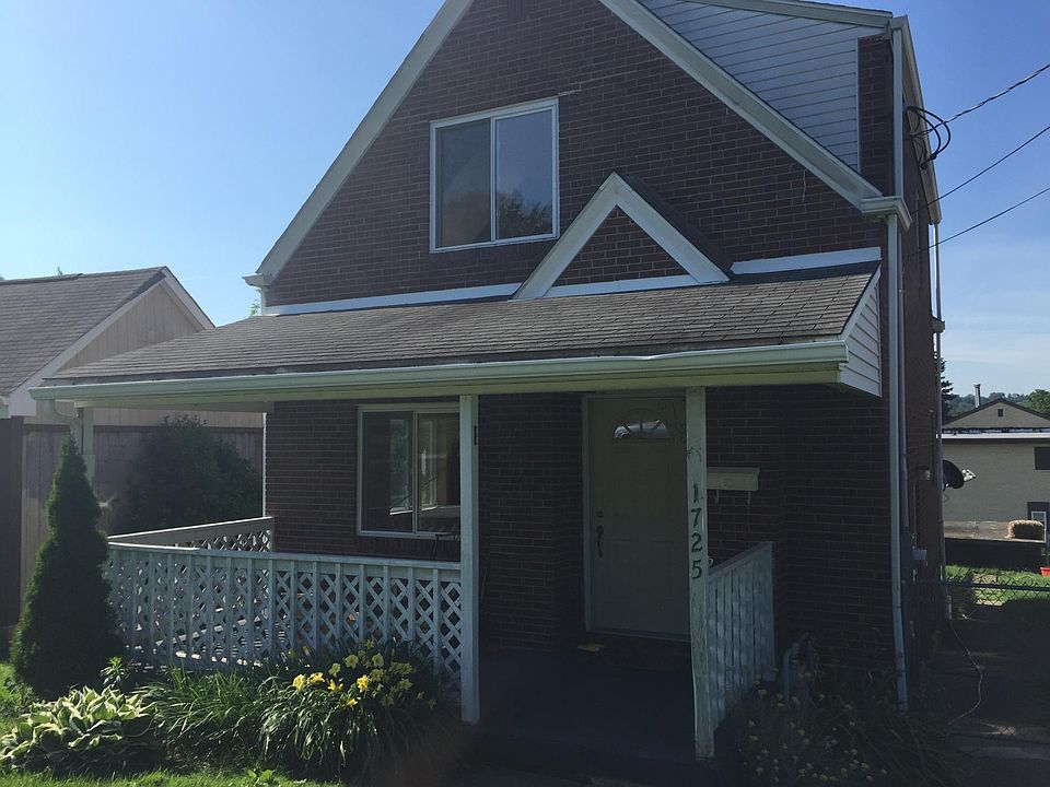 Brick home showing front porch