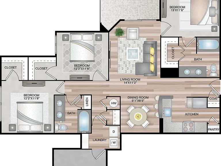 1360 Square Feet 1360 Square Feet
