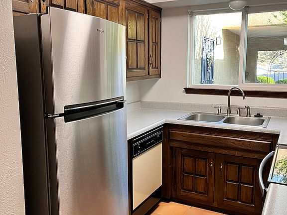 Kitchen with new fridge