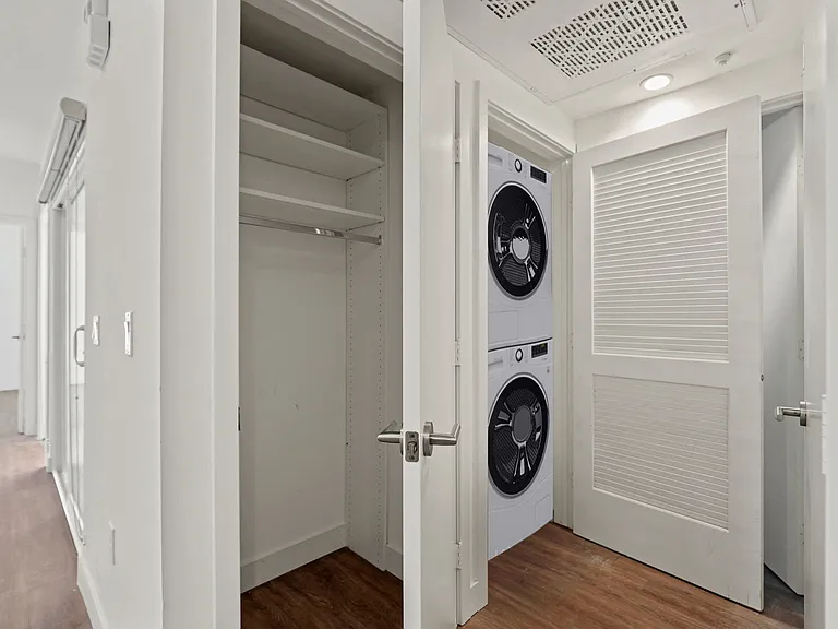 In-Suite Washer & Dryer and Hall Closet