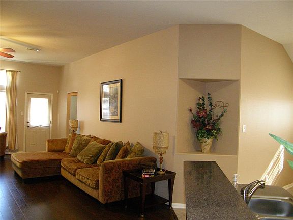 Open concept living room with...