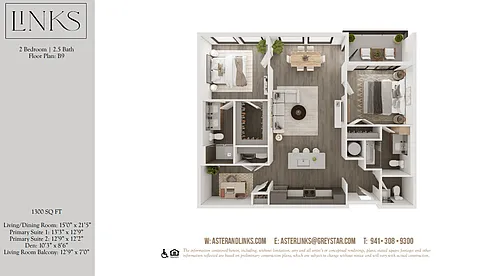 Floor plan Links B9